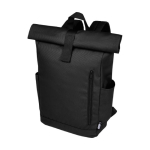 Sac à dos enroulable et étanche pour ordinateur portable de 15,6´´ couleur noir
