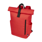 Sac à dos enroulable et étanche pour ordinateur portable de 15,6´´ couleur rouge