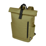 Sac à dos enroulable et étanche pour ordinateur portable de 15,6´´ couleur vert