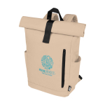 Sac à dos enroulable et étanche pour ordinateur portable de 15,6´´ vue impression transfert