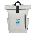 Sac à dos enroulable et étanche pour ordinateur portable de 15,6´´ avec zone d'impression