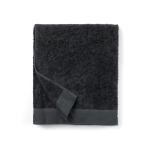 Serviette bain personnalisable coton/lyocell 90x150cm FreshFiber Large couleur gris foncé