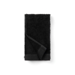 Serviette de bain avec logo en lyocell/coton 40x70cm FreshFiber Small couleur noir