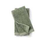 Serviette de bain avec logo en lyocell/coton 40x70cm FreshFiber Small couleur vert deuxième vue