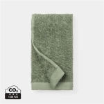 Serviette de bain avec logo en lyocell/coton 40x70cm FreshFiber Small couleur vert