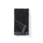 Serviette de bain avec logo en lyocell/coton 40x70cm FreshFiber Small couleur gris foncé