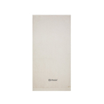 Serviette publicitaire en coton et lyocell 70 x 140 cm couleur beige vue avec logo