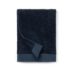 Serviette publicitaire en coton et lyocell 70x140cm FreshFiber Medium couleur bleu foncé