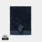 Serviette publicitaire en coton et lyocell 70x140cm FreshFiber Medium couleur bleu foncé
