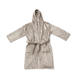 Peignoir en éponge de qualité avec capuche et poches GreenGlam L/XL couleur gris deuxième vue