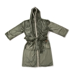 Peignoir en éponge de qualité avec capuche et poches GreenGlam L/XL couleur vert foncé deuxième vue