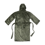 Peignoir en éponge de qualité avec capuche et poches GreenGlam L/XL couleur vert foncé troisième vue