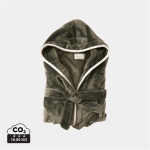 Peignoir en éponge de qualité avec capuche et poches GreenGlam L/XL couleur vert foncé