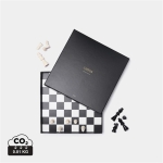 Jeu d'échecs classique avec pièces en bois noir et blanc couleur noir