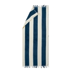 Serviette de plage personnalisée avec pompons 450 gr/m2 80x180 Seaside couleur bleu marine