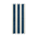 Serviette de plage personnalisée avec pompons 450 gr/m2 80x180 Seaside couleur bleu marine deuxième vue