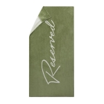 Luxueuse serviette en coton pour fauteuil 160x80cm Out of Office couleur vert