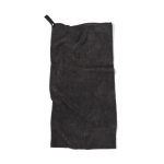 Serviette en microfibre hautement absorbante 40x80cm Sport Small couleur noir