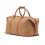 Sac de voyage en polyester recyclé pour le week-end EcoStylish couleur marron clair deuxième vue
