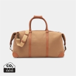 Sac de voyage en polyester recyclé pour le week-end EcoStylish couleur marron clair