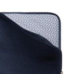 Housse rembourrée pour ordinateur 16” en cuir végétal Sophisticase couleur bleu deuxième vue