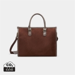 Sacoche matelassée pour ordinateur 15” de qualité Sophisticase couleur marron