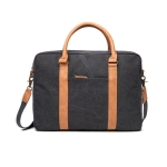 Sacoche pour PC 16'' rembourrée, recyclée et élégante EcoJourney couleur noir