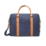 Sacoche pour PC 16'' rembourrée, recyclée et élégante EcoJourney couleur bleu marine