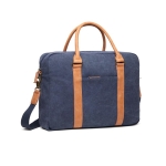 Sacoche pour PC 16'' rembourrée, recyclée et élégante EcoJourney couleur bleu marine deuxième vue