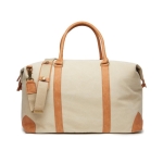 Sac en toile recyclée de qualité pour le week-end EcoJourney couleur beige
