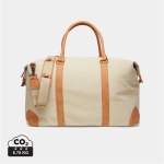 Sac en toile recyclée de qualité pour le week-end EcoJourney couleur beige