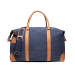 Sac en toile recyclée de qualité pour le week-end EcoJourney couleur bleu marine