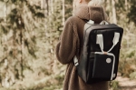 Sac à dos isotherme recyclé de qualité avec plusieurs poches Jasper couleur noir vue d'ambiance