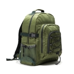 Sac à dos isotherme en polyester avec divers compartiments FrostHike couleur vert troisième vue