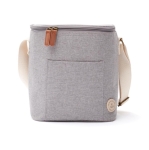 Petit sac réfrigérant avec sangle au style moderne Jasper couleur gris
