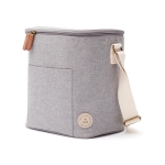 Petit sac réfrigérant avec sangle au style moderne Jasper couleur gris troisième vue