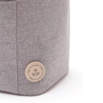 Petit sac réfrigérant avec sangle au style moderne Jasper couleur gris quatrième vue