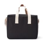 Panier isotherme recyclé spacieux et élégant avec sangle Jasper couleur noir deuxième vue