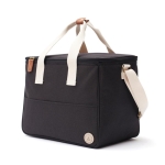 Panier isotherme recyclé spacieux et élégant avec sangle Jasper couleur noir troisième vue