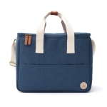 Panier isotherme recyclé spacieux et élégant avec sangle Jasper couleur bleu