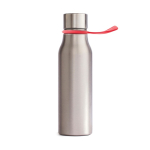 Gourde inox publicitaire avec une anse sur le couvercle 750 ml Travail couleur rouge