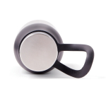 Gourde isotherme en inox avec couvercle anti-goutte et anse 450ml couleur noir troisième vue