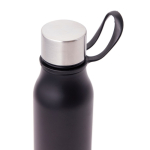 Gourde isotherme en inox avec couvercle anti-goutte et anse 450ml couleur noir quatrième vue