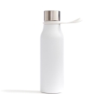 Gourde isotherme en inox avec poignée thermique 450 ml Sporty Strap couleur blanc
