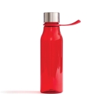 Bouteille en tritan sportive avec attache 600 ml Sporty Strap couleur rouge