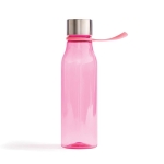 Bouteille en tritan sportive avec attache 600 ml Sporty Strap couleur rose