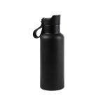 Gourde isotherme avec poignée et ouverture à bouton 500 ml OnePress couleur noir
