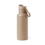 Gourde isotherme avec poignée et ouverture à bouton 500 ml OnePress couleur beige deuxième vue