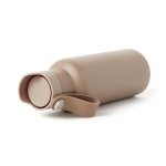 Gourde isotherme avec poignée et ouverture à bouton 500 ml OnePress couleur beige troisième vue