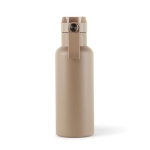 Gourde isotherme avec poignée et ouverture à bouton 500 ml OnePress couleur beige cinquième vue